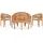 vidaXL 5-tlg. Garten-Lounge-Set Massivholz Teak