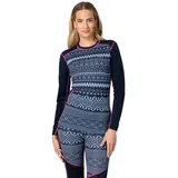 KARI TRAA Live Langarm-t-shirt - Dark Navy Blue - M
