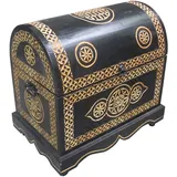 Orientalische Truhe Holz Schwarz Nr. 4