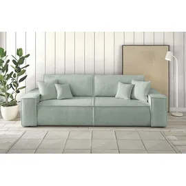 OTTO home Schlafcouch Cord 3-Sitzer Grün