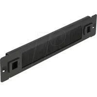 DeLock 66343 10 Zoll Netzwerkschrank-Bürstenleiste Schwarz