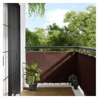 vidaXL Balkon-Sichtschutz Braun 90x800 cm 100 % Polyester-Oxford