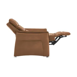 Hukla Sessel Corina Leder 92 x 112 x 90 cm Braun elektrisch