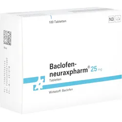 Baclofen-neuraxpharm 25 mg Tabletten 100 St