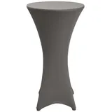 Beautissu Stella Stehtischhusse Ø 60 cm Anthrazit