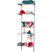 Phoenix Wandregal Staxx 62 x 65 x 223,6 cm Weiß/Silber