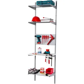 Phoenix Wandregal Staxx 62 x 65 x 223,6 cm Weiß/Silber