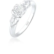 Elli Ring Damen, Band Rosen Symbol Floral Vintage Look 925 Silber