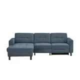 Sofa.de Eckcouch Mikrofaser 3-Sitzer Grau