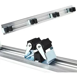 Werkzeughalter für die Wandmontage 48cm mit 4 Halterungen aus Aluminium