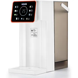Vevor Instant-Heißwasserspender, kochend heißer Wasserspender mit 6 einstellbaren Temperaturen & 8 Wassermengen & 3 L abnehmbarem Wassertank, schnelles Aufheizen mit Touchscreen und Kindersicherung