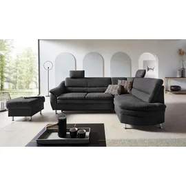 Home Affaire "Cardoso L-Form", grau (anthrazit), B:250cm H:90cm T:175cm, Struktur imprägniert (100% Polyester);Luxus-Microfaser ALTARA NUBUCK (100% Polyester);Struktur (52% Polyester, 35% Polyacryl, 13% Baumwolle);Luxus-Microfaser weich (90% Polyester,