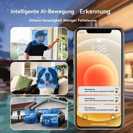 ANRAN 2K 5MP Solar Überwachungskamera Schwarz