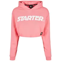 Starter Black Label "Starter Black Label Damen Ladies Cropped Hoody in Pink, Größe XS