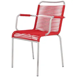 JAN KURTZ Fiam Mya Spaghetti Stapelsessel 57 x 52 x 85 cm rot