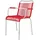 JAN KURTZ Fiam Mya Spaghetti Stapelsessel 57 x 52 x 85 cm rot