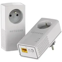 Netgear PLP1000 PowerLINE 2er Set Adapter bis zu 1000 MBit/s (französischer Stecker, nur für Frankreich geeignet)