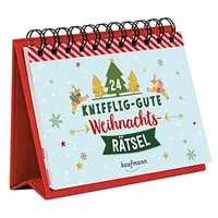 Kaufmann Ernst Vlg GmbH 24 knifflig-gute Weihnachtsrätsel: Ein Adventskalender (Adventskalender für Erwachsene: Aufstell-Buch mit Rätseln)