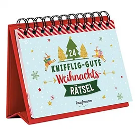 Kaufmann Ernst Vlg GmbH 24 knifflig-gute Weihnachtsrätsel: Ein Adventskalender (Adventskalender für Erwachsene: Aufstell-Buch mit Rätseln)
