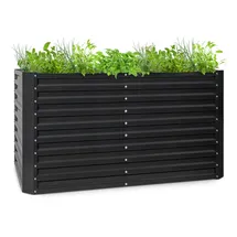 Blumfeldt High Grow Straight Hochbeet 200 x 90 x 100 cm Schwarz