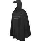 normani Regenponcho Regenponcho Sohra Wasserdichter Fahrradponcho mit Kapuze und Sichtfenster braun|schwarz S/M
