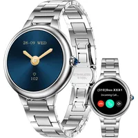 2026 Smartwatch Herren Damen, DAGPT, 1.19" Fitnessuhr Damen, 100+Sportmodi IP67 Wasserdicht Sportuhr, Smart Watch mit Schrittzähler, Herzfrequenz, SpO2, Schlafmonitor, Uhren für iOS Android Silber
