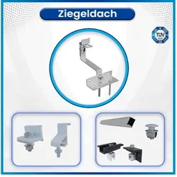 Solar-Hook Montagepaket Ziegeldach (für 2 Module)