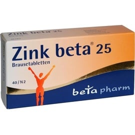 betapharm Zink Beta 25 Brausetabletten 40 St.