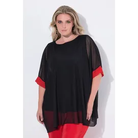 MIAMODA Druckbluse rot/schwarz XL-XXL