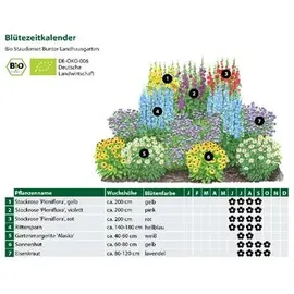Dehner Bio Stauden-Set 12-teilig, Rosa, Weiß