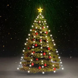 vidaXL Lichterkettennetz LED 210 cm Kaltweiß