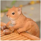 dazikemo Gartenfigur Eichhörnchen Zaunfigur