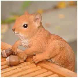 dazikemo Gartenfigur Eichhörnchen Zaunfigur