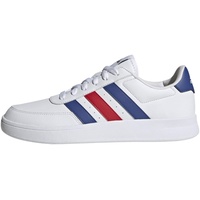 adidas Herren Breaknet 2.0 Shoes Sneaker, FTWR White/semi Lucid Blue/Better Scarlet, 43 1/3 EU