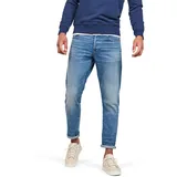 G-Star 3301 Regular Tapered Jeans Worn In Azure 33 36