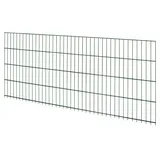 Floraworld Doppelstabmattenzaun Metall 83 cm x 201 cm Grün