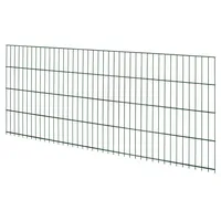 Floraworld Doppelstabmattenzaun Metall 83 cm x 201 cm Grün