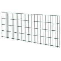 Floraworld Doppelstabmattenzaun Metall 83 cm x 201 cm Grün