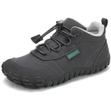 SAGUARO Kinder Barfußschuhe Atmungsaktiv rutschfest Wanderschuhe Leicht Barefoot Minimal Sneaker Gr.36 - 36 EU