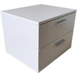 Hti-Living Nachtschrank Nina 45 x 38 x 38 cm Weiß