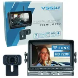 VSG Rückfahrkamera 7" Funk Premium PRO HD