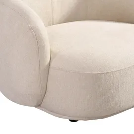 Home Deluxe Sessel CASARA Webstoff 99 x 104 x 72 cm Beige ergonomisch
