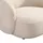 Home Deluxe Sessel CASARA Webstoff 99 x 104 x 72 cm Beige ergonomisch