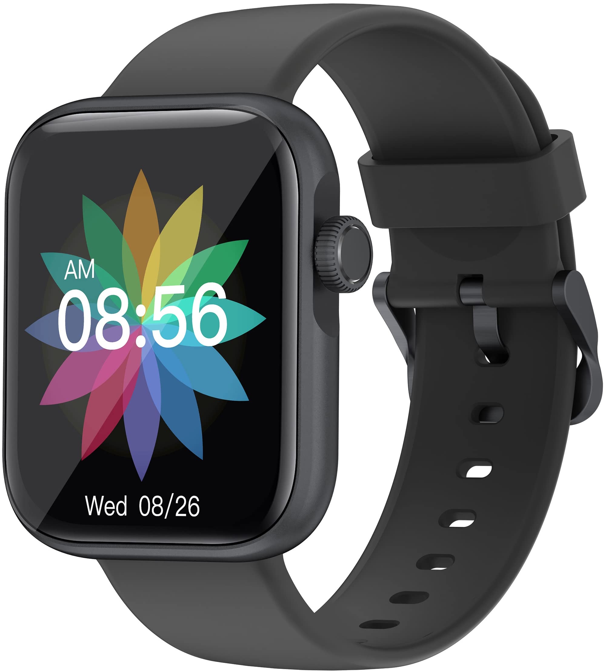 Smartwatch mit Anruffunktion Whatsapp,1.69 Zoll Touchscreen,Fitness Tracker Schrittzähler Schlafmonitor Pulsmesser Uhr Blutdruck Sportuhr Smart Watch Telefonieren 2022 Schwarz