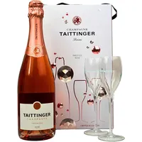 Geschenkset Taittinger Prestige Rosé mit 2 Gläsern