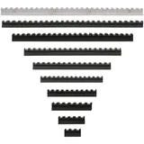 Worker - Picatinny Rail kompatibel für Nerf Tactical Rail Schwarz - 28cm - Dartblaster Modding - Blaster-Tuning & Zubehör