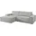 OTTO home Eckcouch Cord 2,5-sitzig Grau/Silber