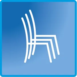 MFG ZINGST Gartenstuhl 59 x 67 x 98 cm grau 4 St.