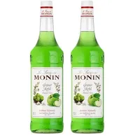 Monin Sirup Grüner Apfel (1 x 1,0l) (Packung mit 2)