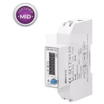 OEM 1-Phasen-Stromzähler, 100A, MID, 1 Modul, DIN TH-35mm, PV, OR-WE-524 /T2DE